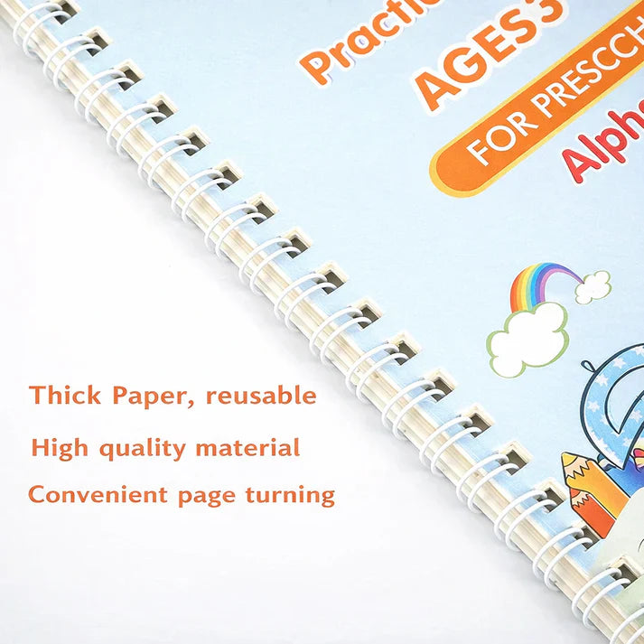 4-in-1 Reusable Kids Practice Book Set 50% Off